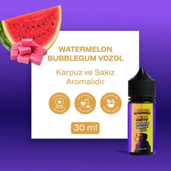bhk vozol watermelon bubblegum salt likit 30ml karpuzlu sakiz