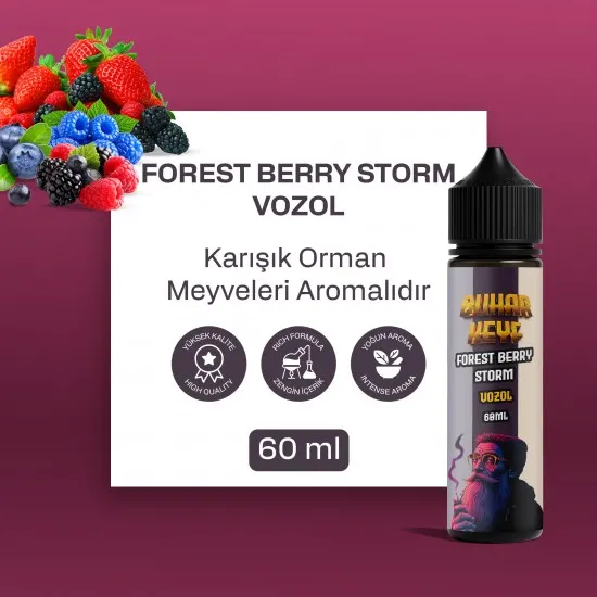 VOZOL Forest Berry Storm Likit - Karışık Orman Meyveleri 60ML