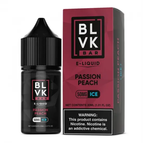BLVK Bar Passion Peach Ice Salt Likit