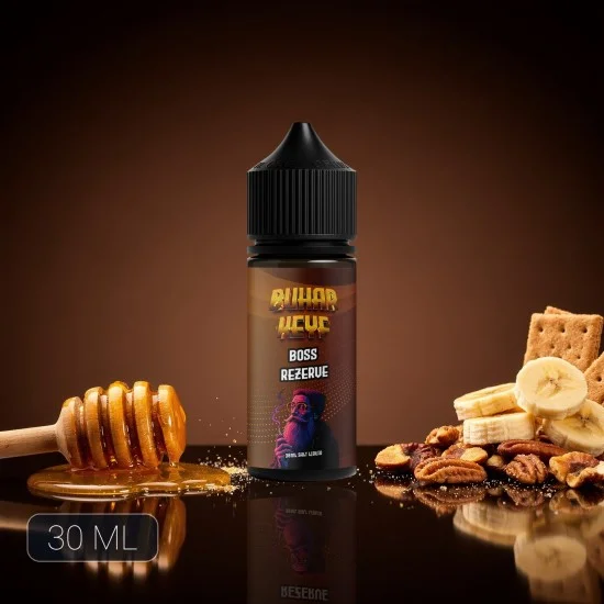bhk boss rezerve salt likit 30ml bal muz findik aromali