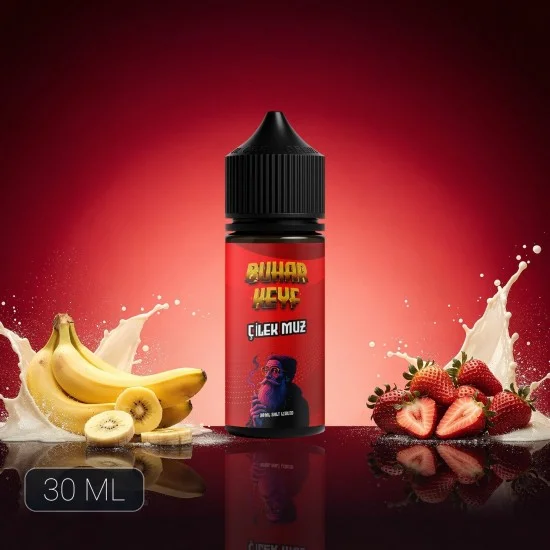 bhk cilek muz salt likit 30ml strawberry banana