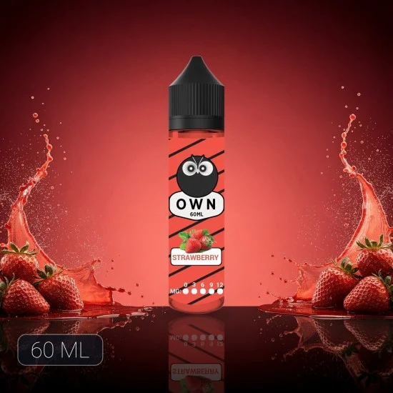 OWN Çilek Likit - Sade Tatlı Strawberry 60ML