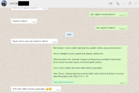 Müşteri Yorumu