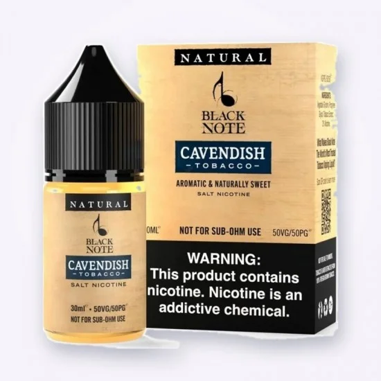 Black Note Cavendish Tobacco 30ML Salt Likit