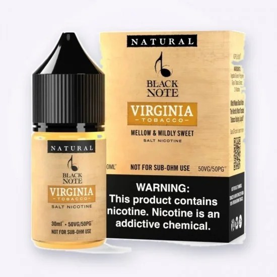 Black Note Virginia Tobacco 30ML Salt Likit